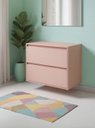 Ver imagem 4 de Gabinete para Banheiro com Espelho 80cm MDF Rosa Dubai - On Móveis