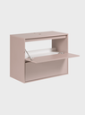 Ver mais imagens de Gabinete para Banheiro com Espelho 80cm MDF Rosa Dubai - On Móveis