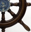 Ver imagem 4 de Timão de Barco Decorativo em Resina 50cm Náutica