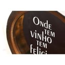 Ver imagem 3 de Quadro Decorativo Porta Rolhas Redondo Felicidades - Pequeno