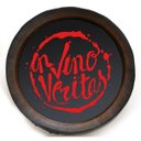 Ver imagem 1 de Quadro Decorativo Porta Rolhas Redondo In Vino - Grande