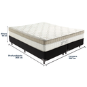 Ver imagem 3 de Cama Box e Colchão King Best Molas Ensacadas King 193x203x33 Anjos: Preto