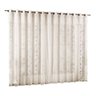 Cortinas de Ibitinga de Renda Floral Para Sala ou Quarto 2,00 X 2,50 Metros Com Ilhos Para Varao - 1