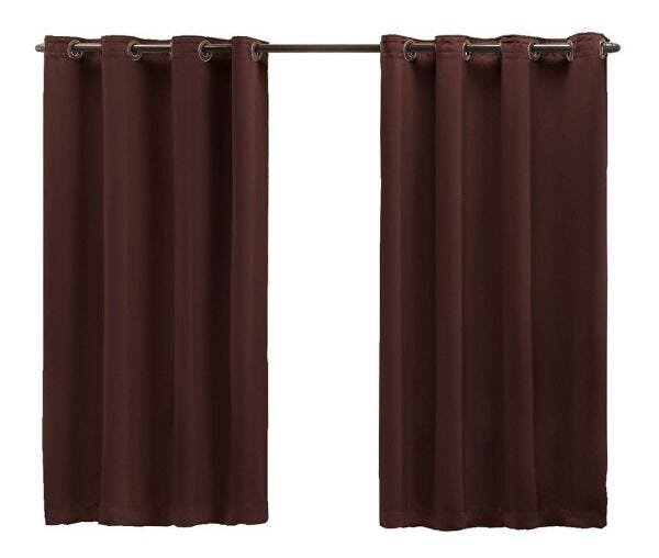 Cortina para Quarto ou Sala Moderna Clean 2,00 x 1,60 Metros Blackout Corta 100% A Luz Varao Normal - 1