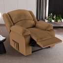 Ver imagem 1 de Poltrona do Papai Reclinável Sala de Cinema Madrid Power Touch USB PU Caramelo G23 Gran Belo