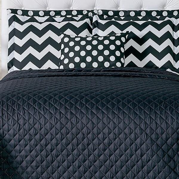 Kit Cobre Leito Casa Dona Missoni Queen 08 Peças Preto - 3