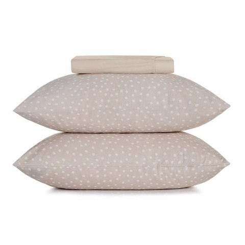 Jogo de Cama King 3 Peças Altenburg Malha Fio Penteado Bits Mocha