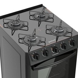 Fogão Piso Atlas Tropical Glass 4Q Mesa Vidro Preto Bivolt - 3