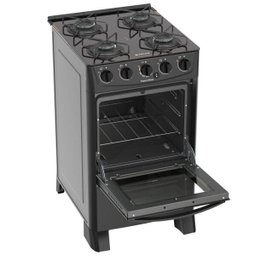 Fogão Piso Atlas Tropical Glass 4Q Mesa Vidro Preto Bivolt - 5