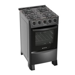 Fogão Piso Atlas Tropical Glass 4Q Mesa Vidro Preto Bivolt - 1