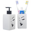 Ver imagem 5 de Kit Banheiro Lavabo Conjunto P/ Sabonete Líquido / Marlyn Amigold