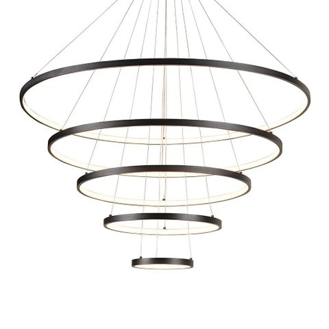 Lustre Pendente Sindora QD05314 Preto LED Bivolt