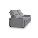 Ver imagem 4 de Sofá 3 Lugares Connect Assento Retrátil e Reclinável com USB Suede 2.10M (L)