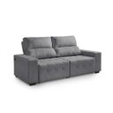 Ver mais imagens de Sofá 3 Lugares Connect Assento Retrátil e Reclinável com USB Suede 2.10M (L)