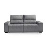 Sofá 3 Lugares Connect Assento Retrátil e Reclinável com USB Suede 2.10M (L) - 3