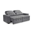 Ver imagem 2 de Sofá 3 Lugares Connect Assento Retrátil e Reclinável com USB Suede 2.10M (L)
