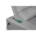 Ver imagem 6 de Sofá 3 Lugares Connect Assento Retrátil e Reclinável com USB Suede 2.10M (L)