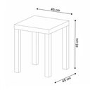 Ver imagem 4 de Mesa de Canto Zoom Carvalho/off White - Pnr Móveis