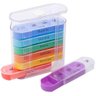 Kit 7 Porta Remédios Semanal Organizadores Comprimidos Plástico 13x11,5x4,5cm - 1