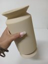 Ver imagem 2 de Vaso Winnie Decorativo Cachepô Enfeite 25x12x12cm Cerâmica Bege