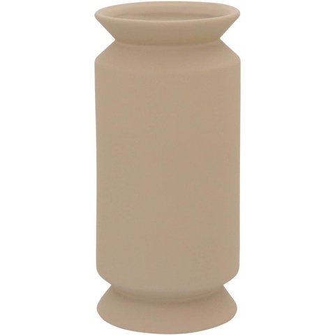 Vaso Winnie Decorativo Cachepô Enfeite 25x12x12cm Cerâmica Bege