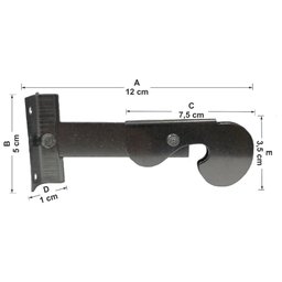 Kit 8 Prendedor Janela Veneziana Carranca Zincada - Feltrin - 2