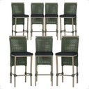 Ver imagem 1 de 7 Banqueta em Alumínio Roma Fendi Corda Náutica Tecido 12