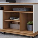 Ver imagem 2 de Rack Bancada Ambiente Jurerê 1.8 Freijó Off White Matte - Colibri