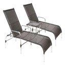 Ver imagem 1 de Conjunto2 Espreguiçadeiras com Mesa em Alumínio Resistentes Ao Tempo e Super Confortáveis Catar