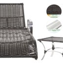 Ver imagem 5 de Conjunto2 Espreguiçadeiras com Mesa em Alumínio Resistentes Ao Tempo e Super Confortáveis Catar