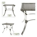 Ver imagem 3 de Conjunto2 Espreguiçadeiras com Mesa em Alumínio Resistentes Ao Tempo e Super Confortáveis Catar