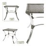 Conjunto2 Espreguiçadeiras com Mesa em Alumínio Resistentes Ao Tempo e Super Confortáveis Catar - 3