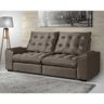 Sofá 4 Lugares Retrátil e Reclinável Tecido Suede Konfort Premium - 1