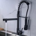 Ver imagem 2 de Torneira de Cozinha Gourmet Monocomando Full Preta Fosca com Led