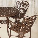 Ver imagem 4 de Conjunto de Mesa para Jardim com 4 Cadeiras Modelo Malbec - Marrom