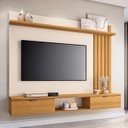 Ver imagem 2 de Painel para Tv Suspenso 55 Pol 160cm Aster H01 Cinamomo/off - Mpozenato
