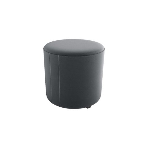 Puff Decorativo Copenhage Veludo Cinza E-425