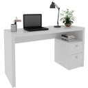 Ver imagem 1 de Mesa para Escritório Escrivaninha 2 Gavetas Branco