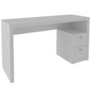Ver imagem 4 de Mesa para Escritório Escrivaninha 2 Gavetas Branco