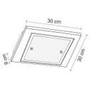 Ver imagem 2 de Plafon de Madeira Sobrepor 30cm Mona Lisa MadeLustre