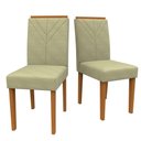 Ver imagem 2 de Conjunto Mesa Isabela + 8 Cadeiras Ipê/Off White/Wd25