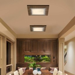 Plafon Quadrado para 1 Lâmpada 27cm Mona Lisa MadeLustre - 2