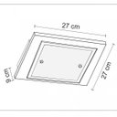 Ver imagem 3 de Plafon Quadrado para 1 Lâmpada 27cm Mona Lisa MadeLustre