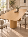 Ver imagem 1 de Mesa de Jantar Retangular 230x120cm Duo Cone - Carvalho Avenna