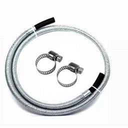 Mangueira Flexível Aço Fogão/cooktop 2m +2 Abraçadeiras - 2