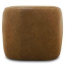 Ver imagem 6 de Poltrona Decorativa Giratória Orgânica Donk L08 Couro Camel - Mpozenato