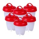 Ver imagem 1 de 6 Forma de Silicone Cozinhar Ovos Fácil e Rápido Formas Egg.