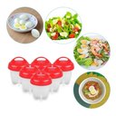 Ver imagem 4 de 6 Forma de Silicone Cozinhar Ovos Fácil e Rápido Formas Egg.