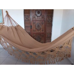 Rede de Dormir Casal Ostra Caramelo - 1