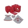 Kit Bolsa Bebê New Com Saída Maternidade Menino Menina - vinho com branco - 2